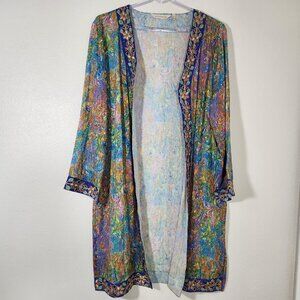 Soft Surroundings Cay Villa Topper Cardigan Kimono size Medium